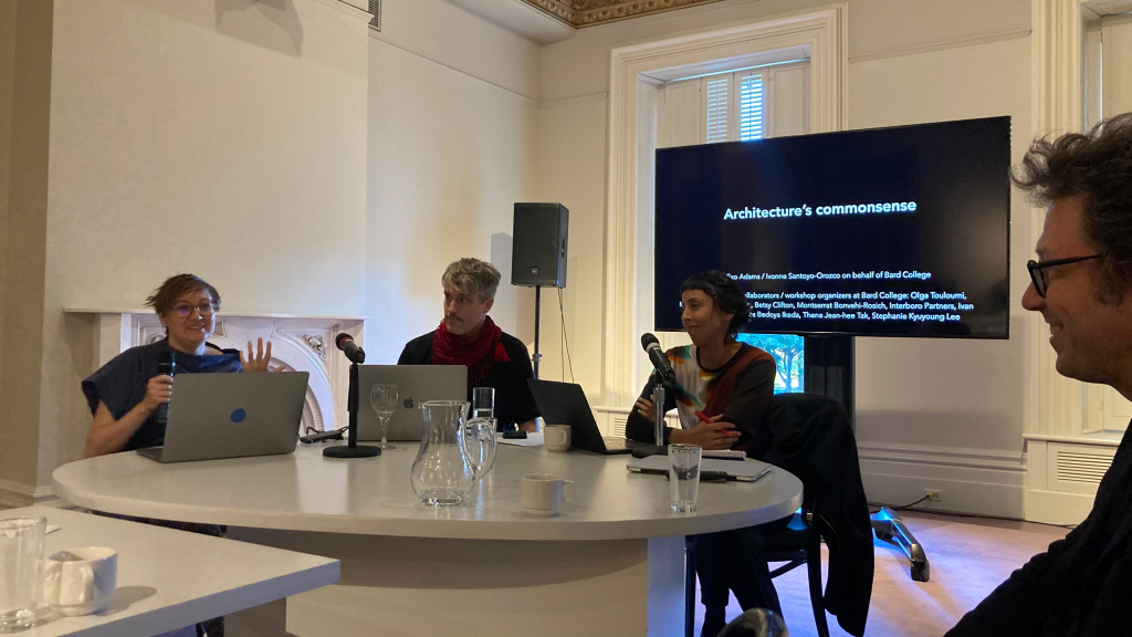 Panel three (“Pedagogy”) discussion with Dubravka Sekulić, Ross Exo Adams and Ivonne Santoyo-Orozco.